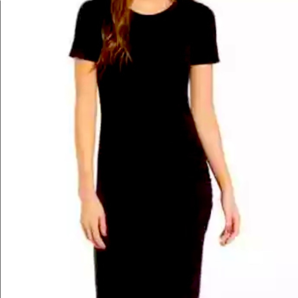 Treasure & Bond Side Ruched Dress Black Size L